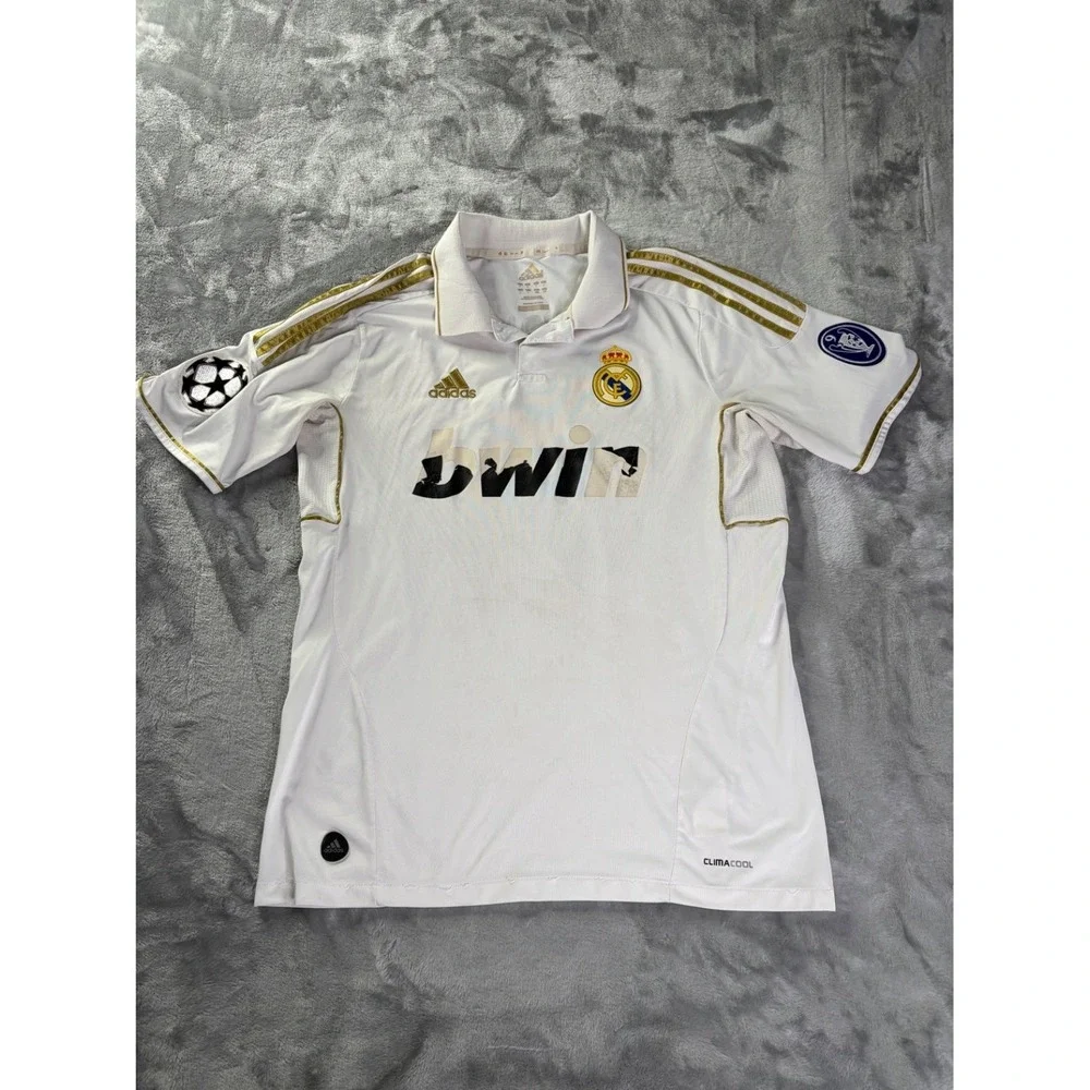 adidas Real Madrid Ronaldo 7 2009-10 Home Soccer Jersey Mens White Climacool